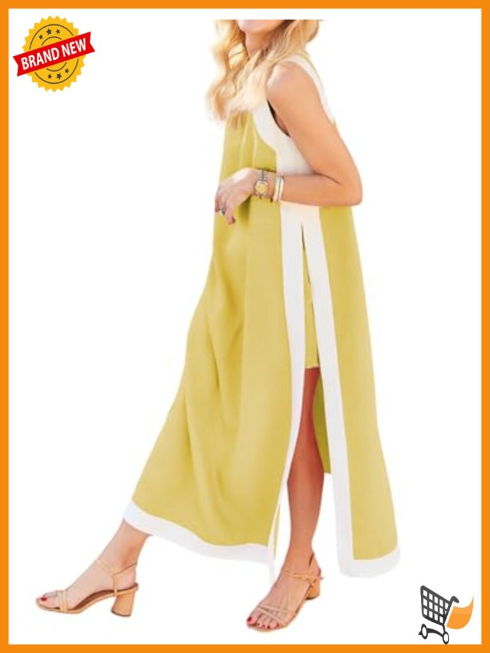 2 Piece Maxi Dress Set with Shorts Sleeveless Boho Outfit Pockets